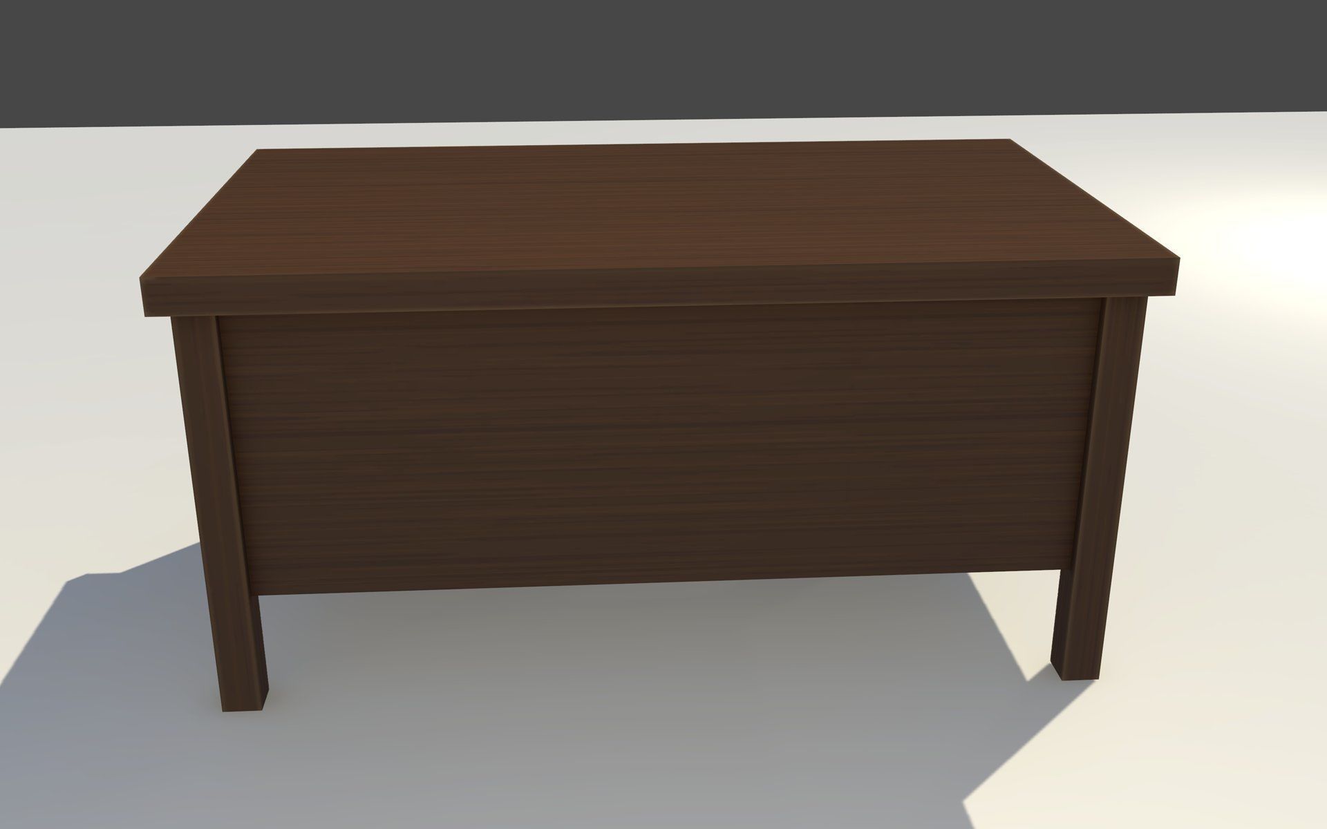 Vintage Desk - No 1 Low-poly 3D model_4