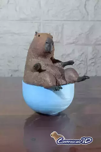 Capybara Cup 3D print model