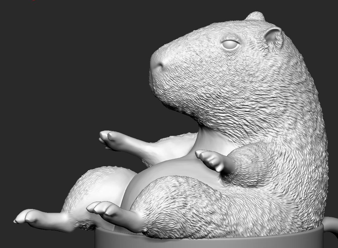 Capybara Cup 3D print model_8