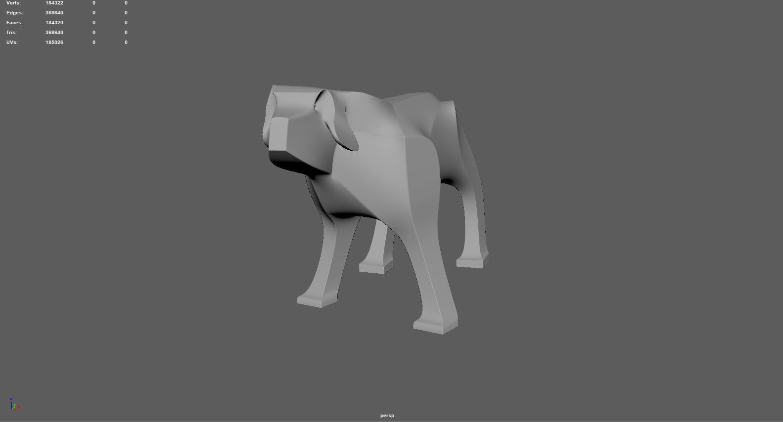 Dog Sculpture 3D print model_1