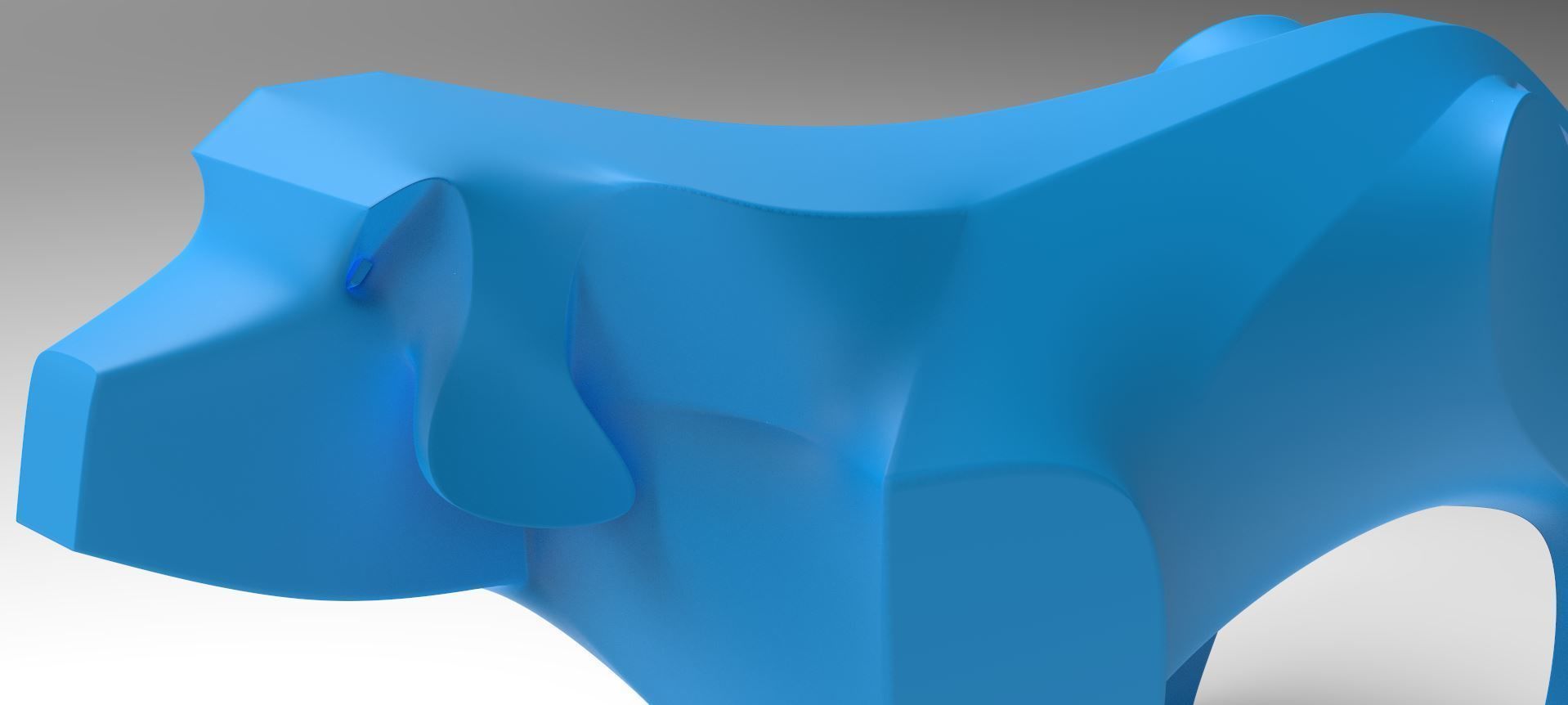 Dog Sculpture 3D print model_12