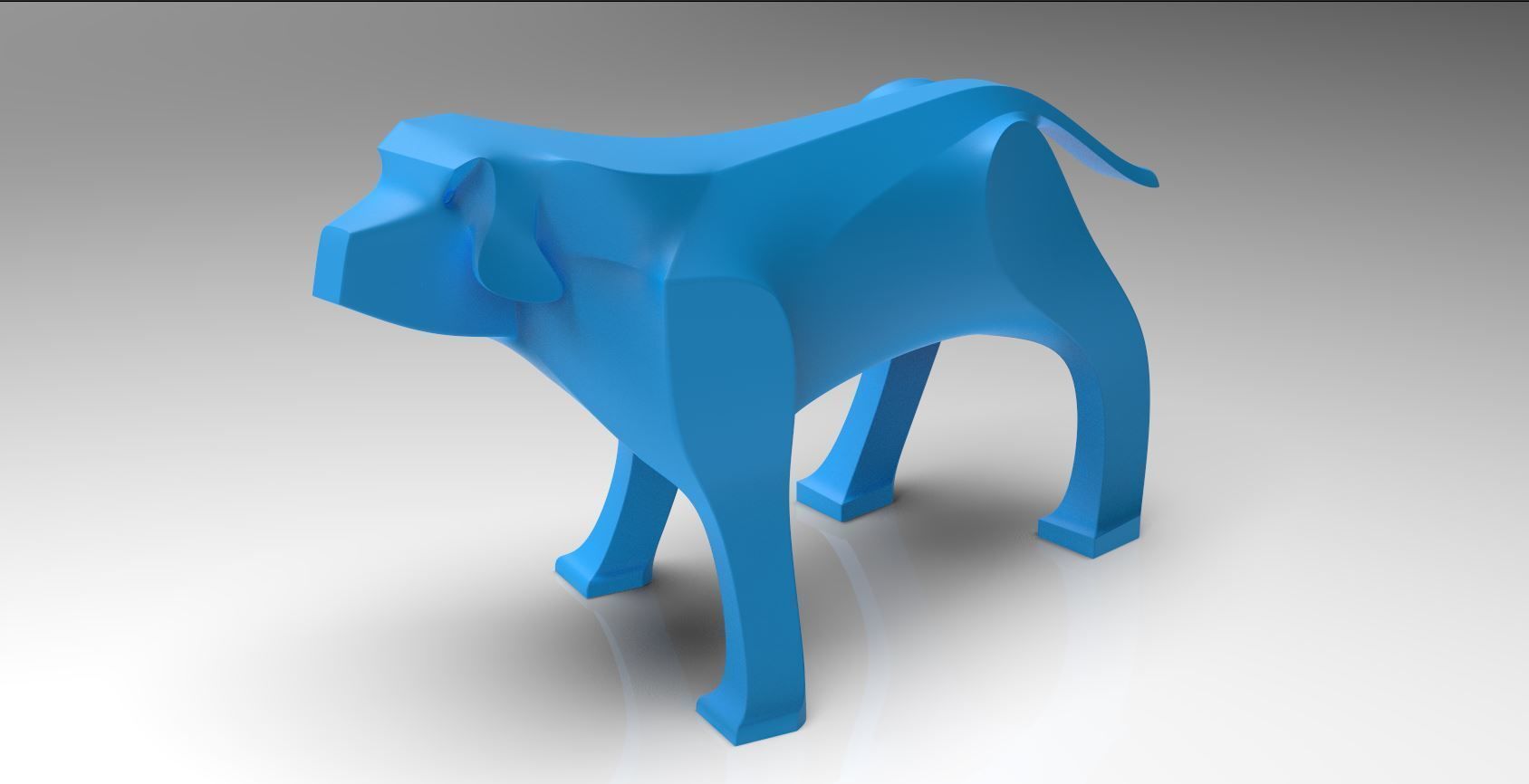 Dog Sculpture 3D print model_7