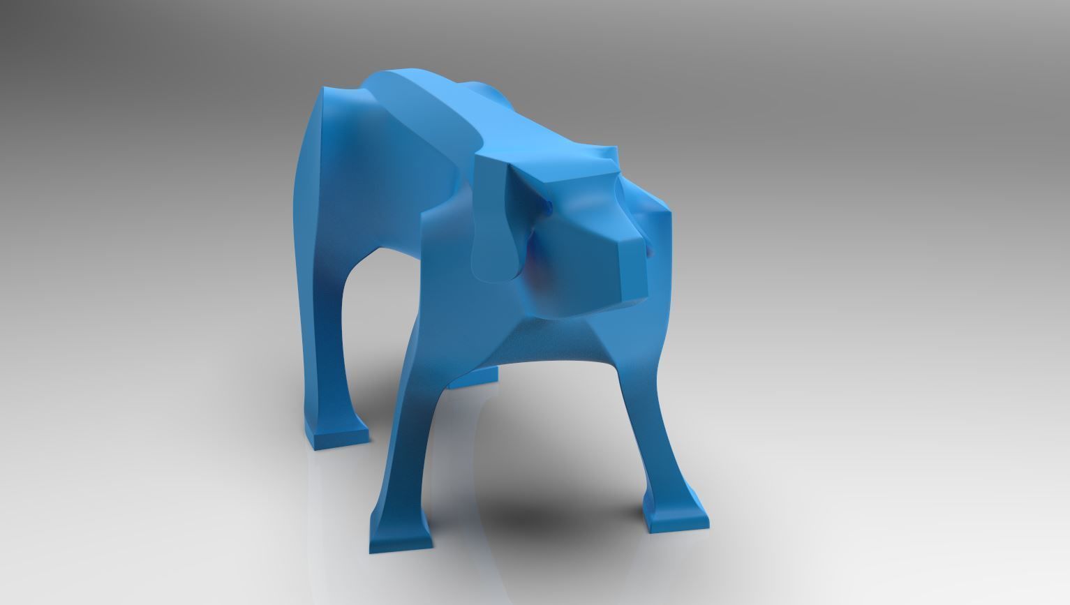 Dog Sculpture 3D print model_11