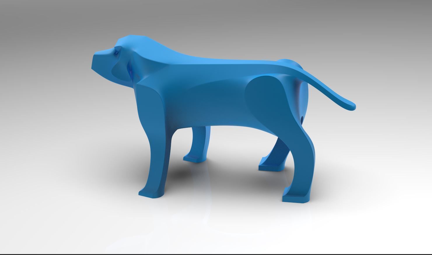 Dog Sculpture 3D print model_9