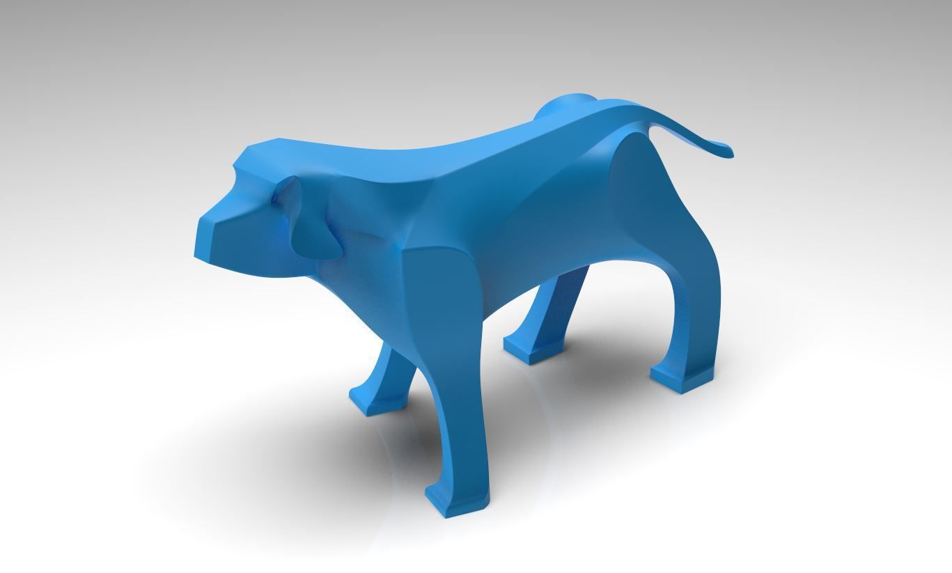 Dog Sculpture 3D print model_16