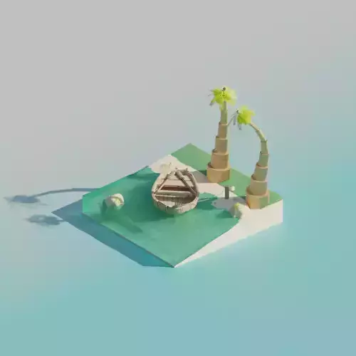 Island sea and bridge