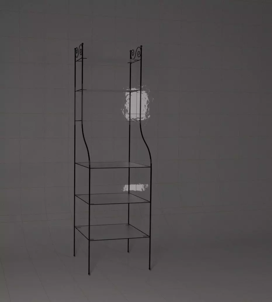 Glass shelf Free 3D model