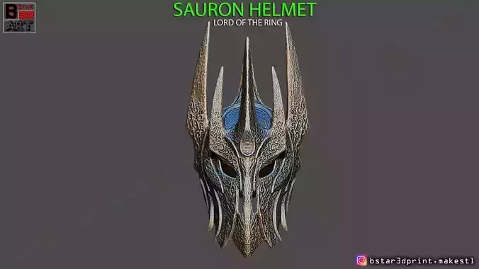 Sauron Helmet - Lord Of The Rings  3D print model