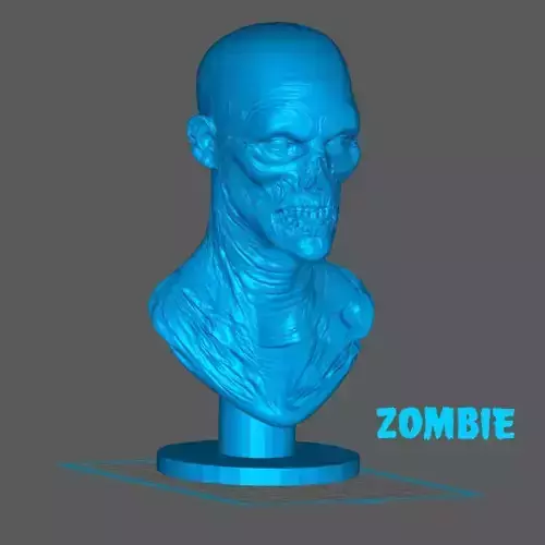 zombie with simple base 3D print model