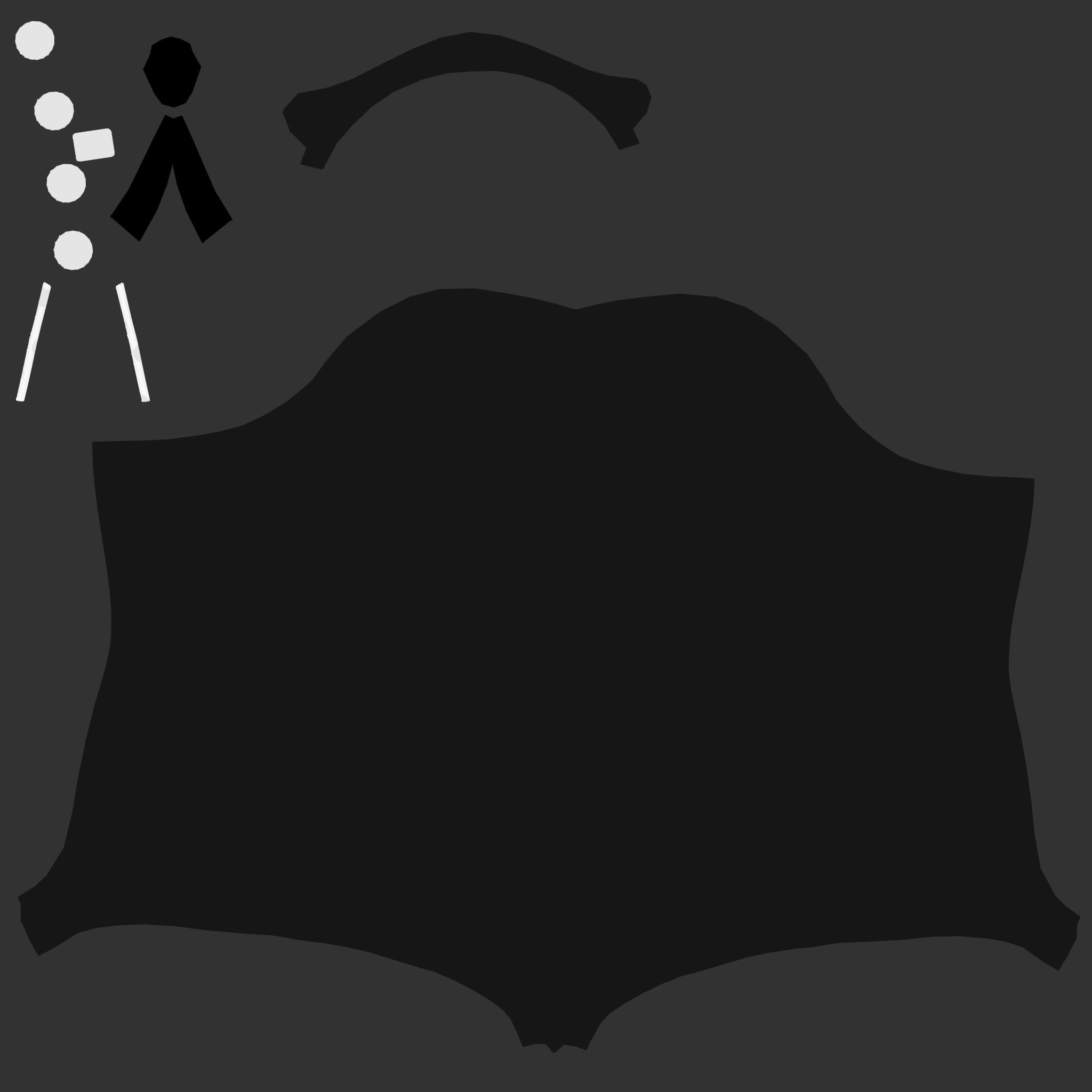 Retro Dots Swim Corset Low-poly 3D model_5