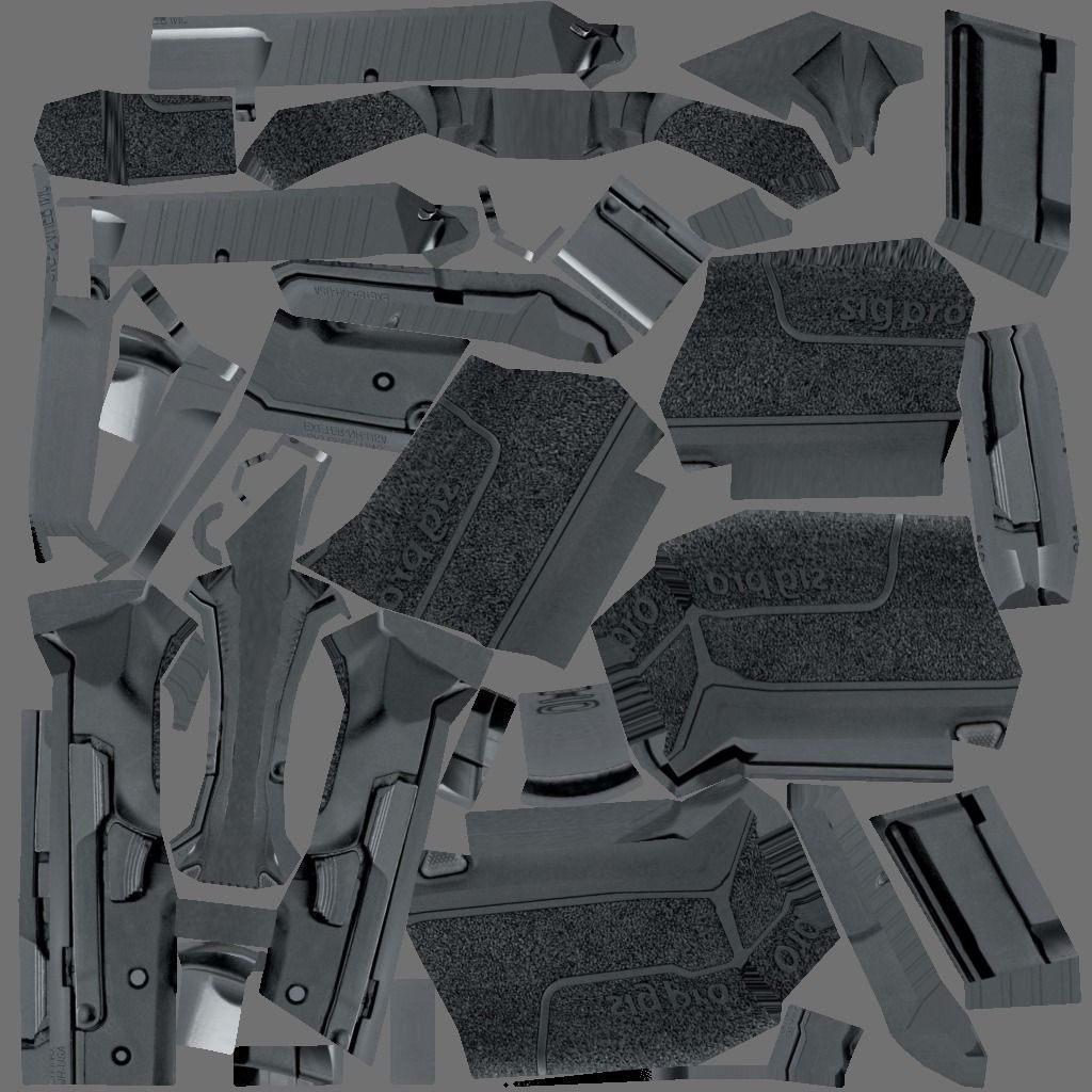 Taurus Handgun Low-poly 3D model_21