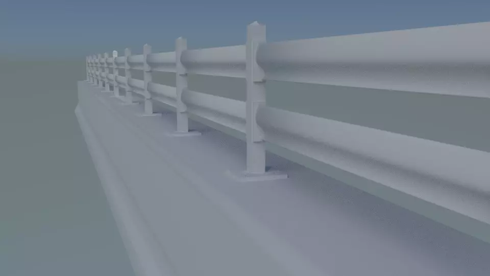 Guardrail for the Upper Section of Concrete 3D print model_0