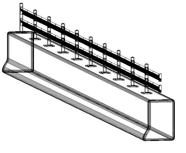 Guardrail for the Upper Section of Concrete 3D print model_3