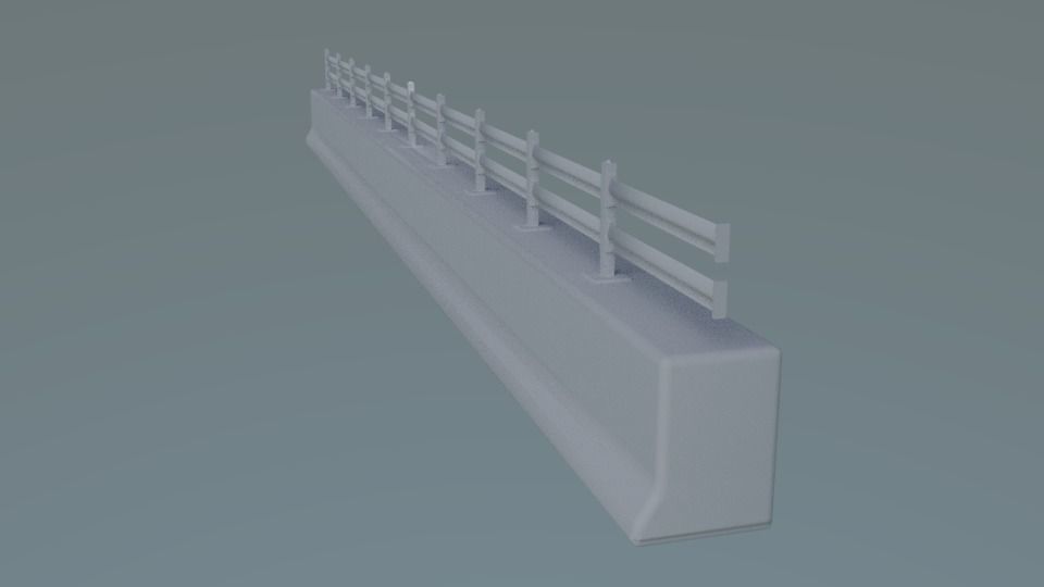 Guardrail for the Upper Section of Concrete 3D print model_2