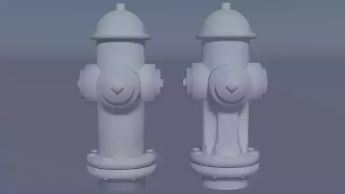 Simple Fire Hydrant 3D print model