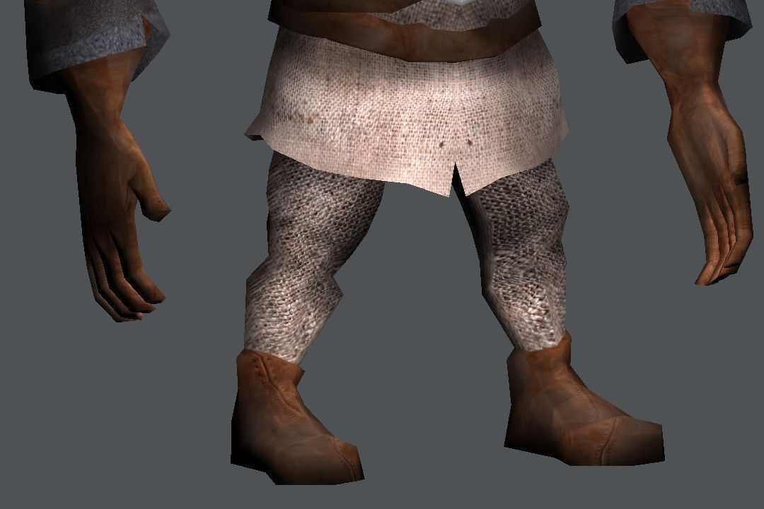 Hammerman man holding block Low-poly 3D model_9