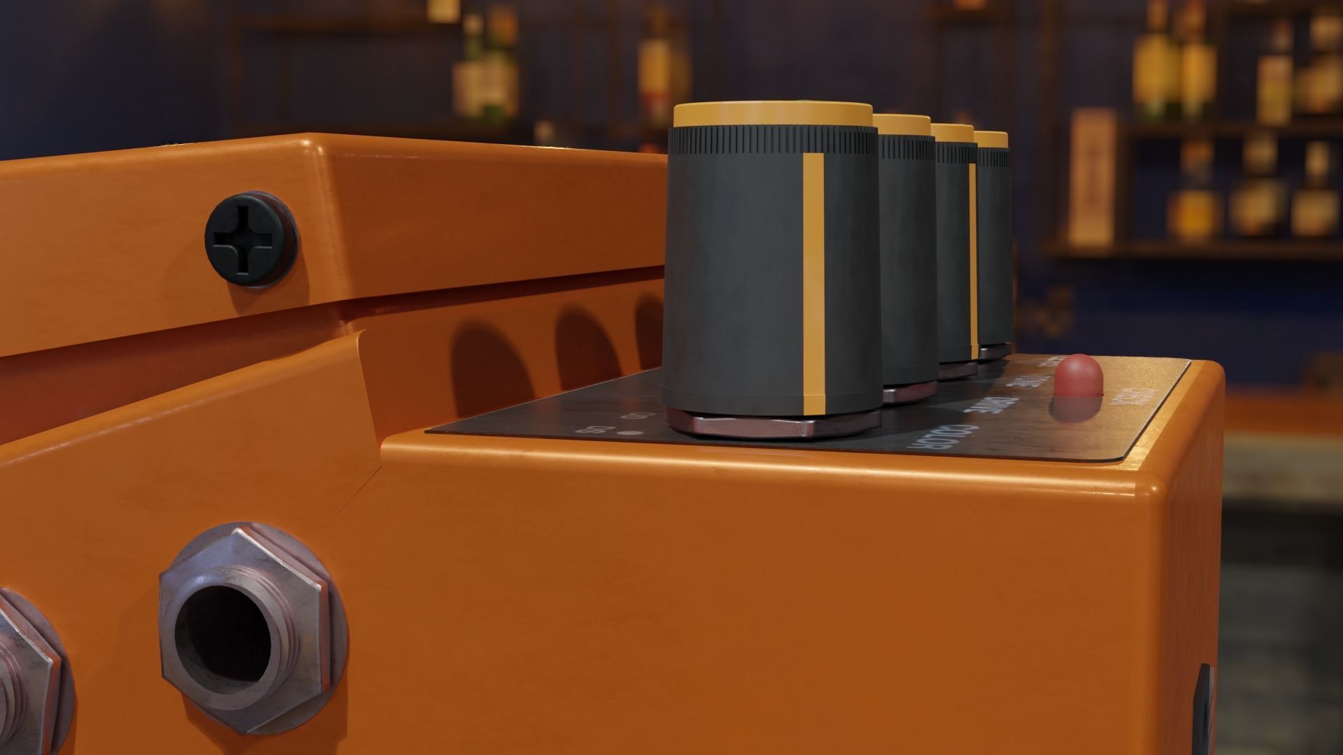 Boss DS-2 guitar Processor 3D model_4