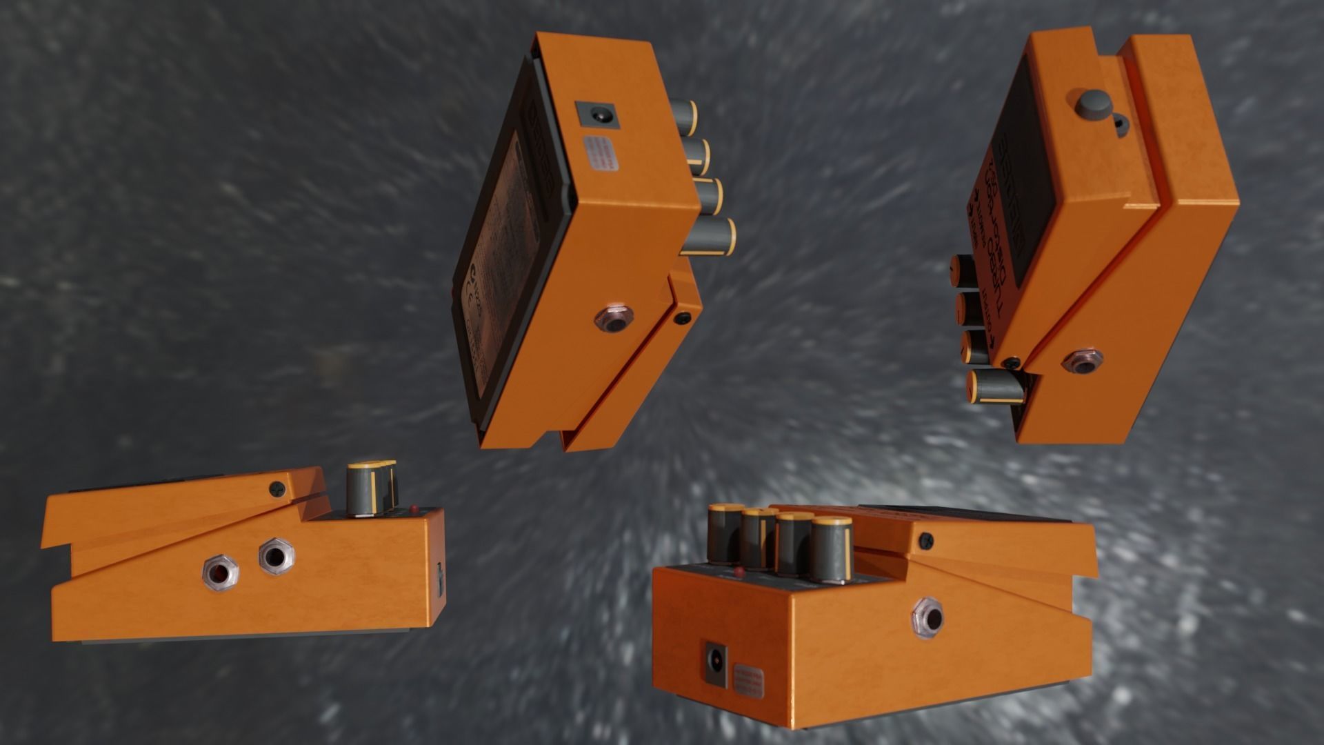 Boss DS-2 guitar Processor 3D model_7