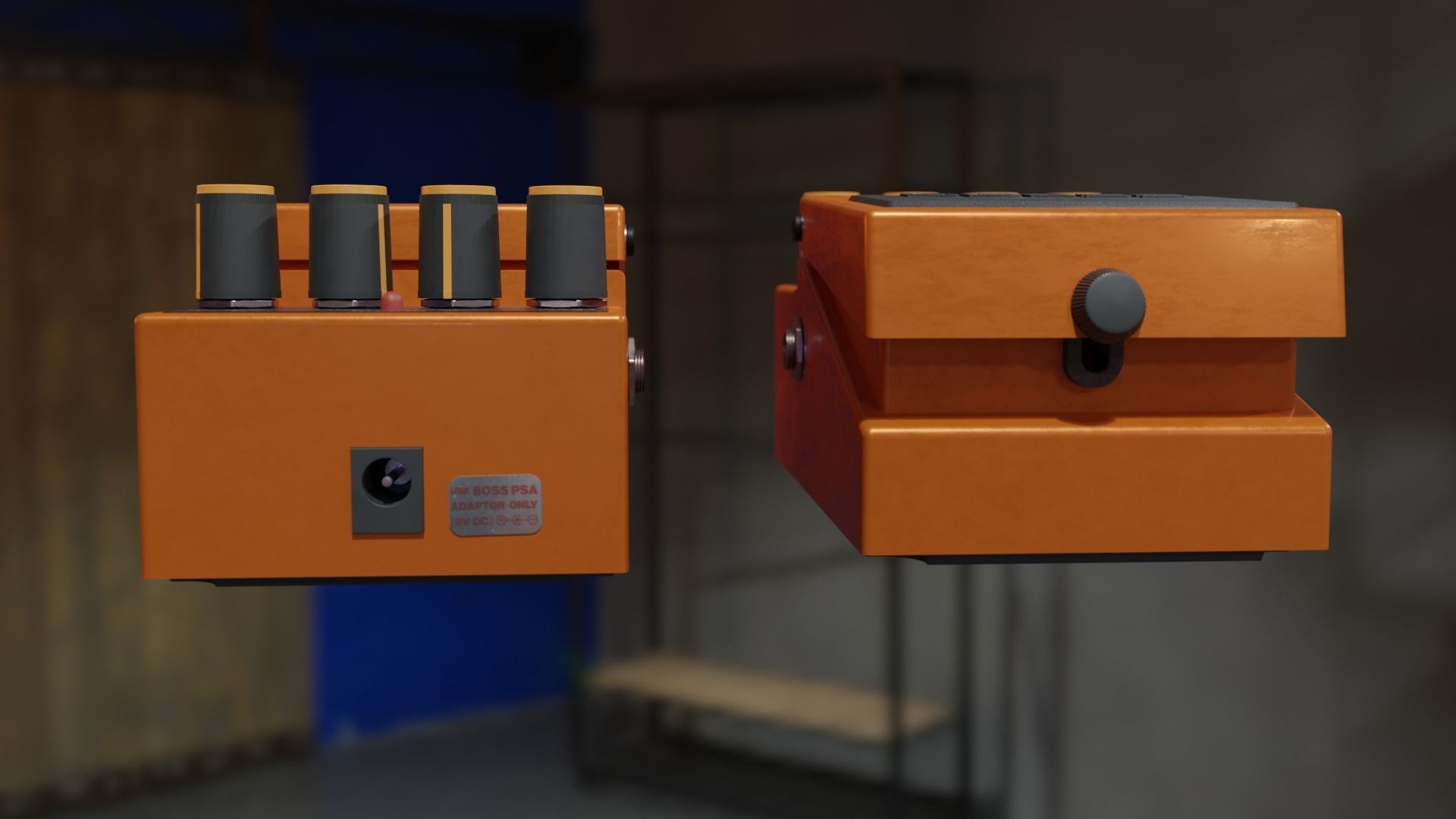 Boss DS-2 guitar Processor 3D model_9