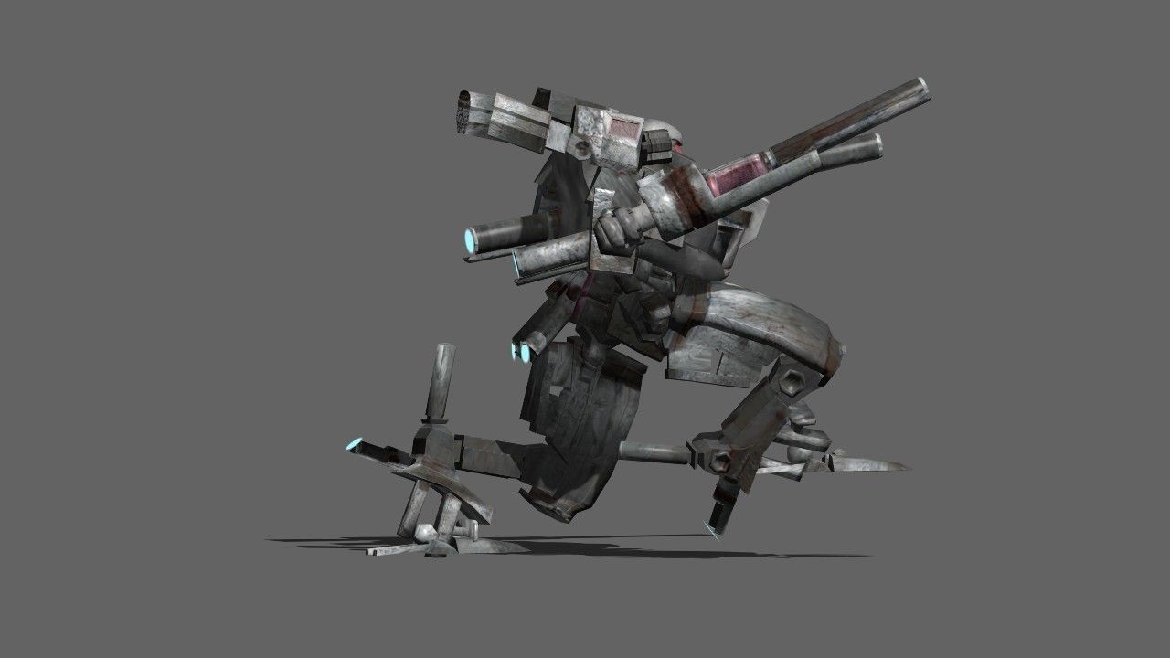 Taurus Mech Low-poly 3D model_5