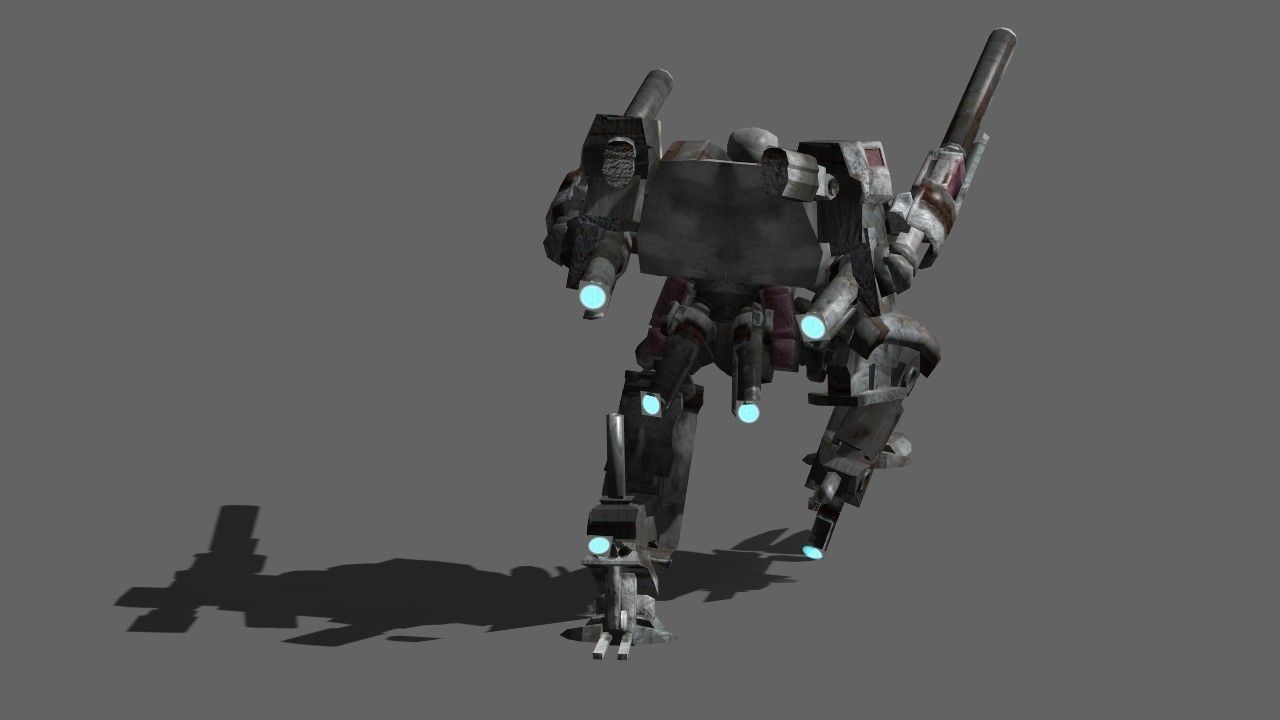 Taurus Mech Low-poly 3D model_2