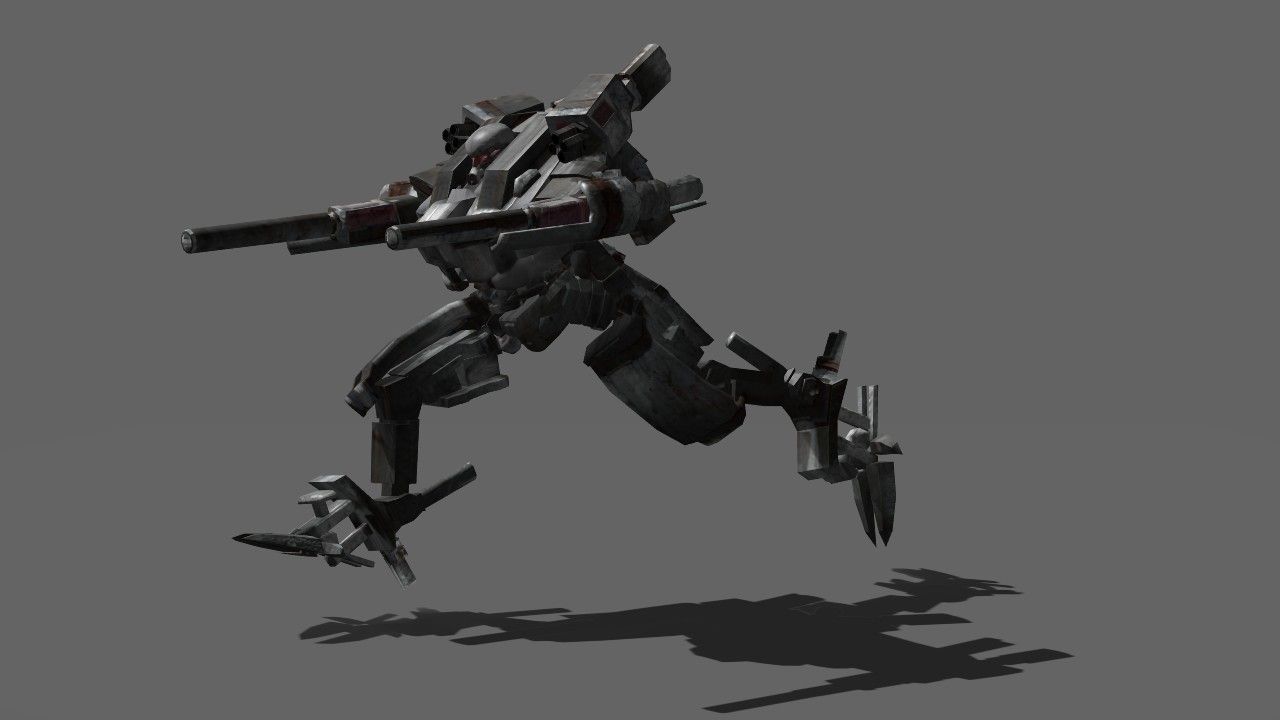 Taurus Mech Low-poly 3D model_7
