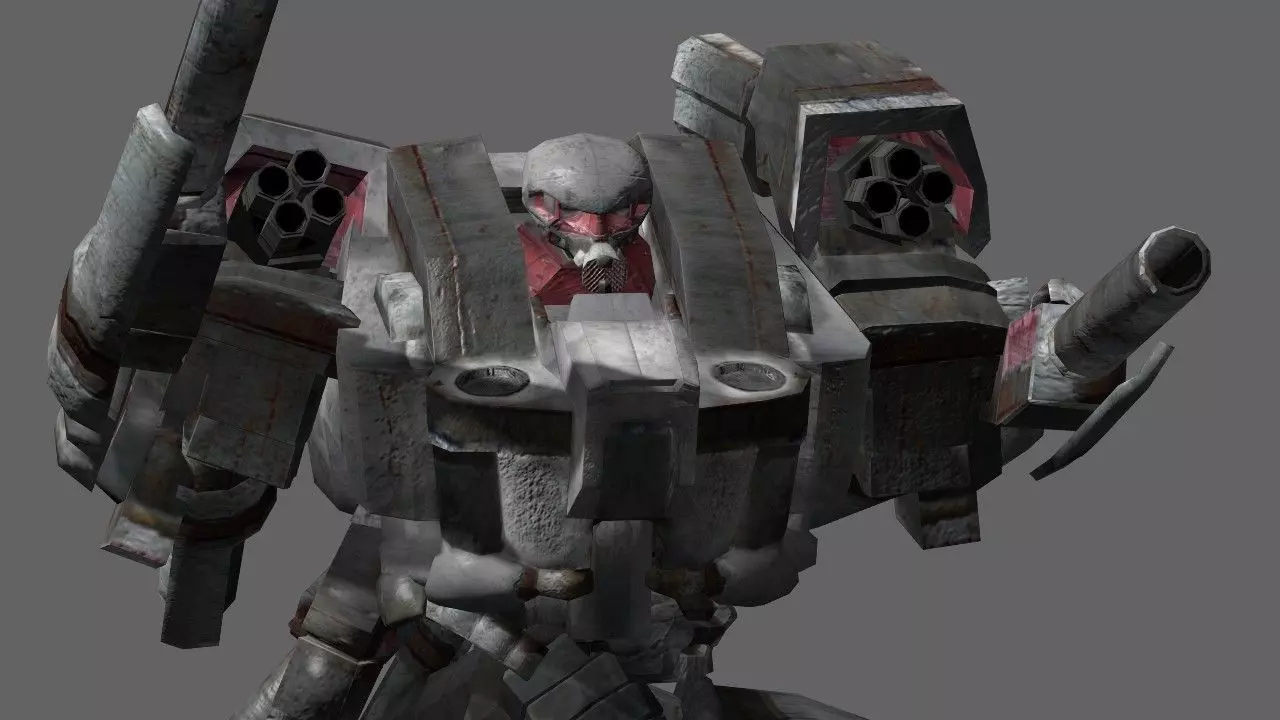 Taurus Mech Low-poly 3D model_0