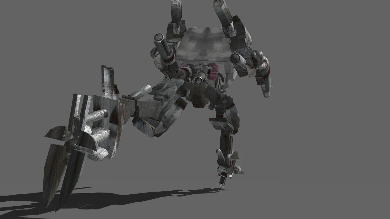 Taurus Mech Low-poly 3D model_12