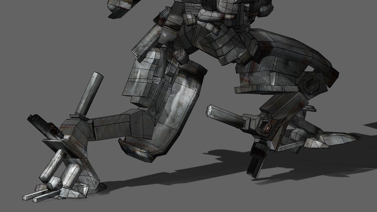 Taurus Mech Low-poly 3D model_15