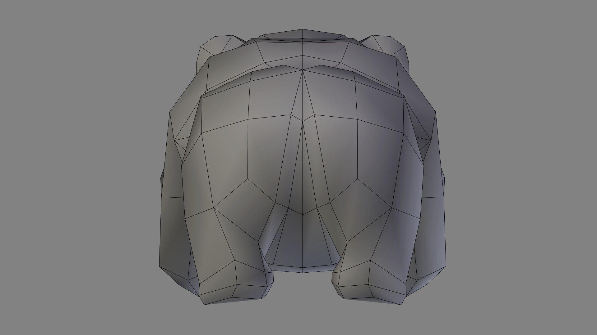 BabyPanda panda bear Low-poly 3D model_15