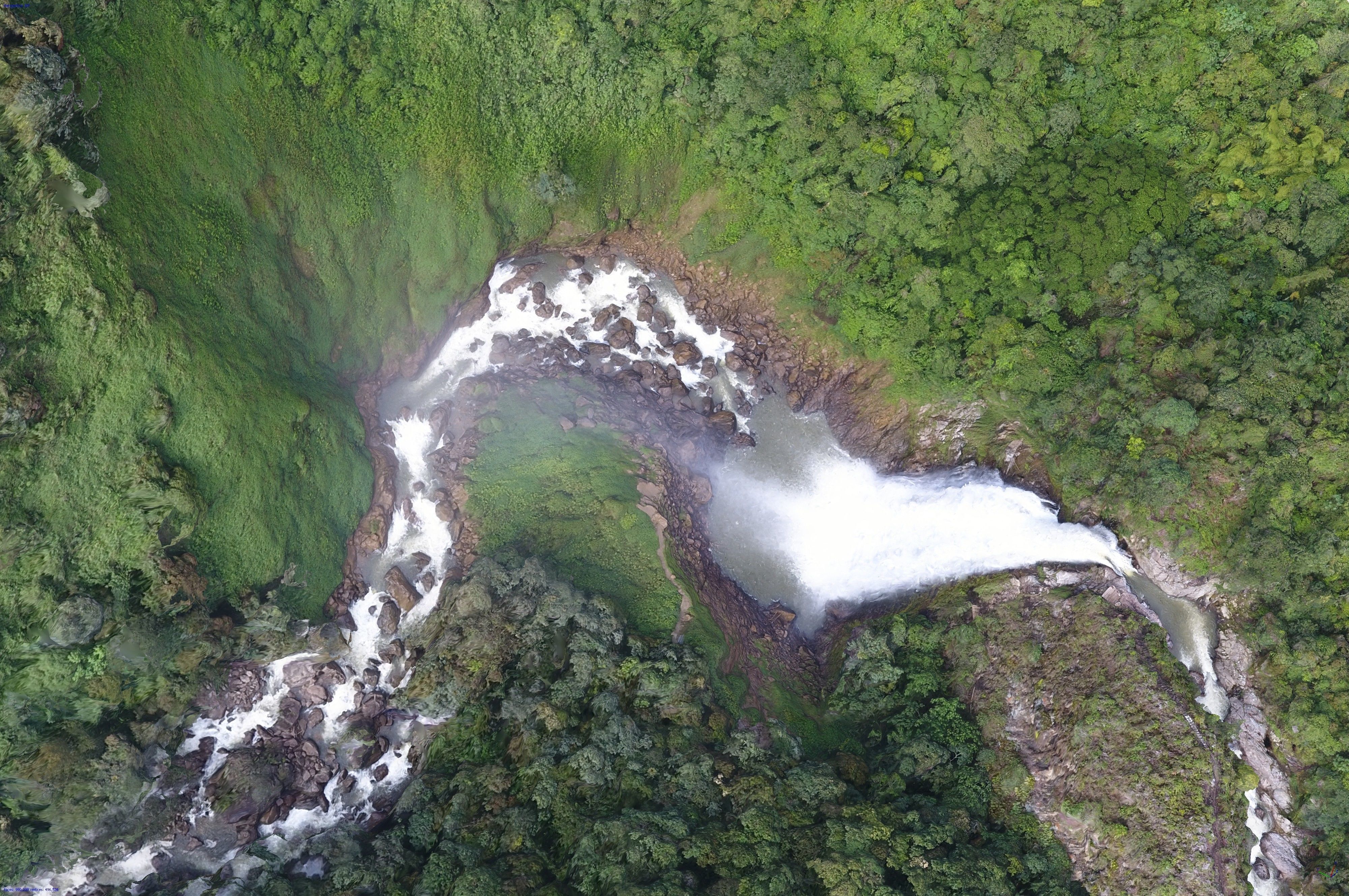 Cascada Salto del Buey - Buey falls Low-poly 3D model_6