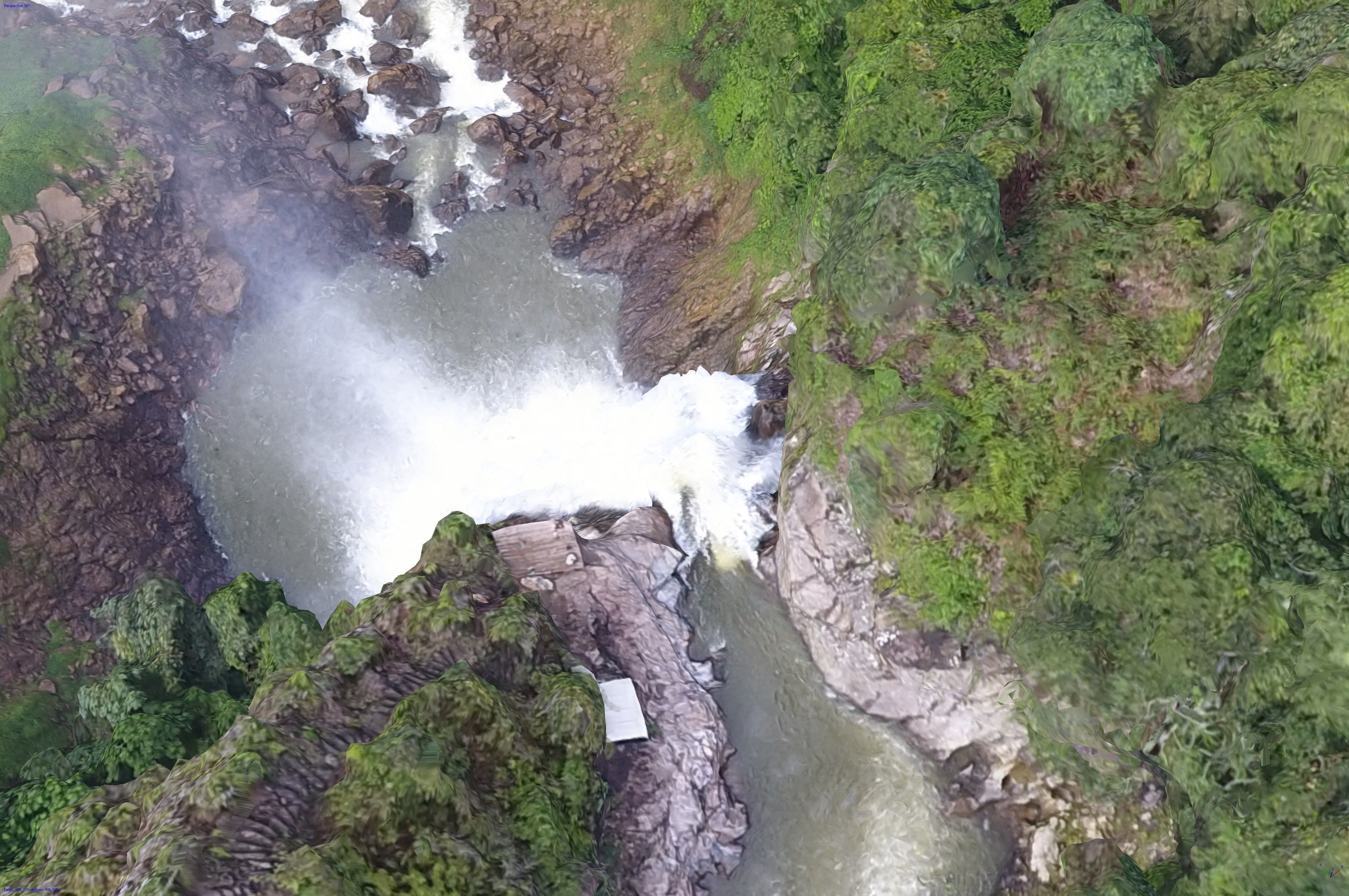 Cascada Salto del Buey - Buey falls Low-poly 3D model_11