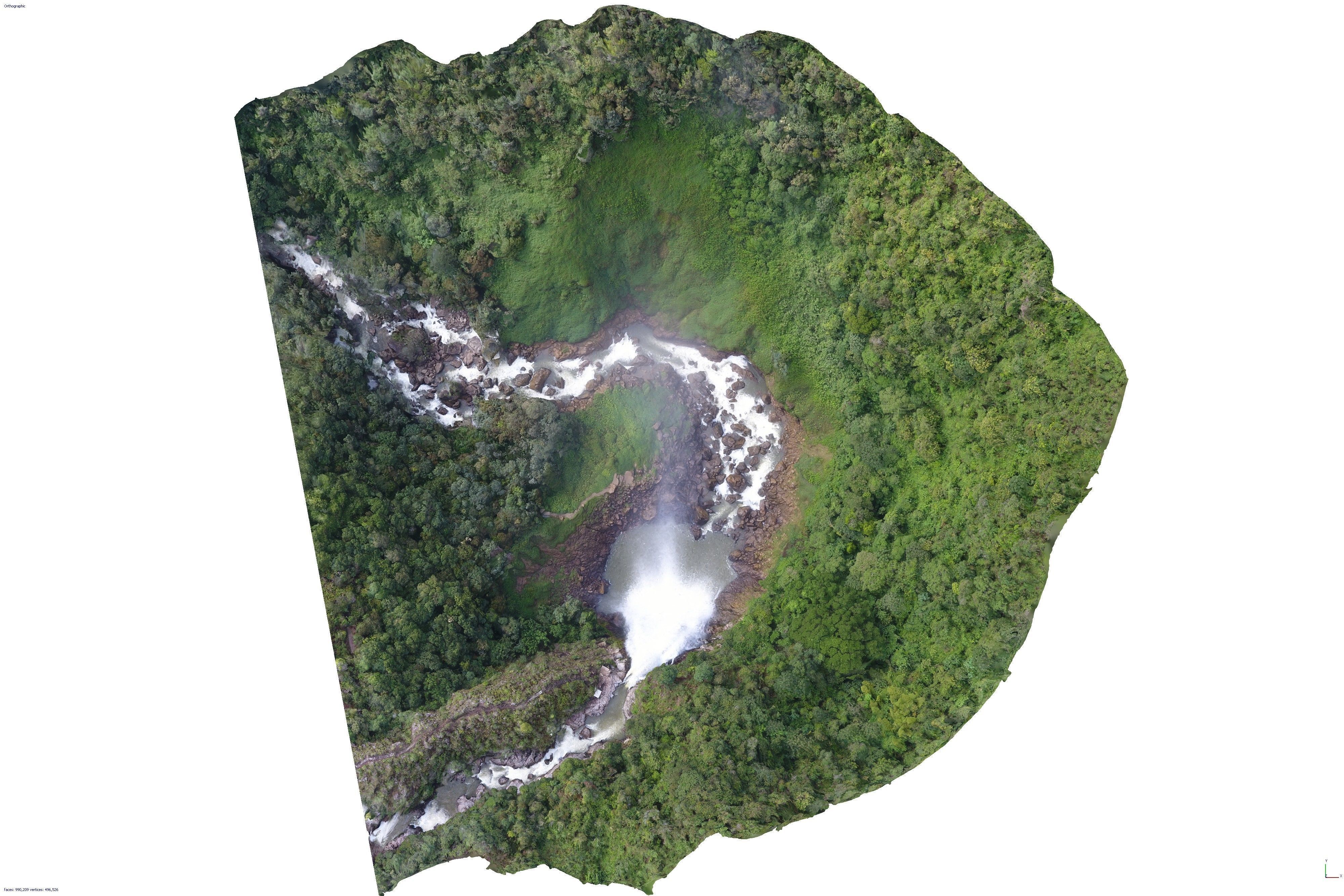 Cascada Salto del Buey - Buey falls Low-poly 3D model_2