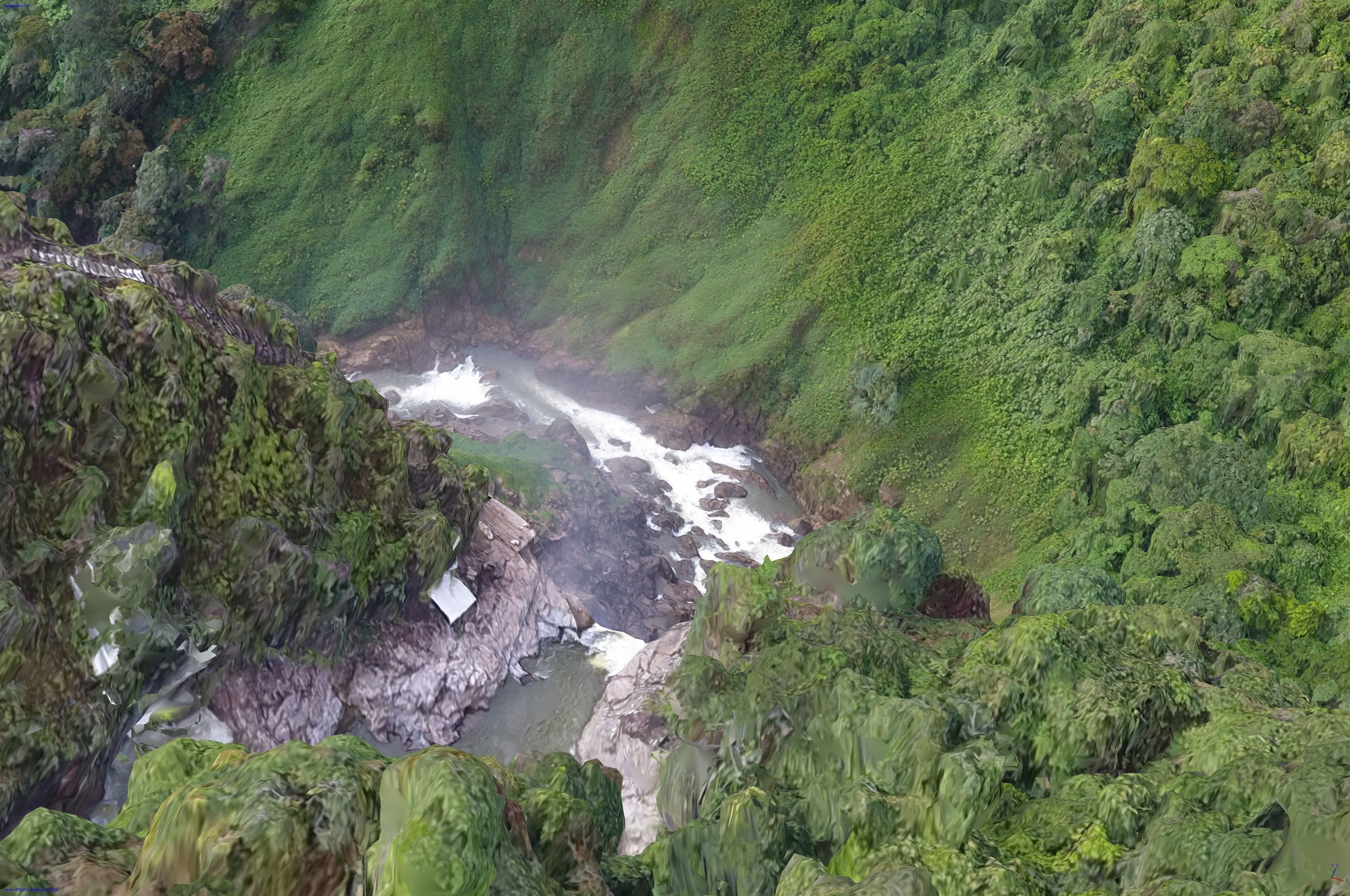 Cascada Salto del Buey - Buey falls Low-poly 3D model_20