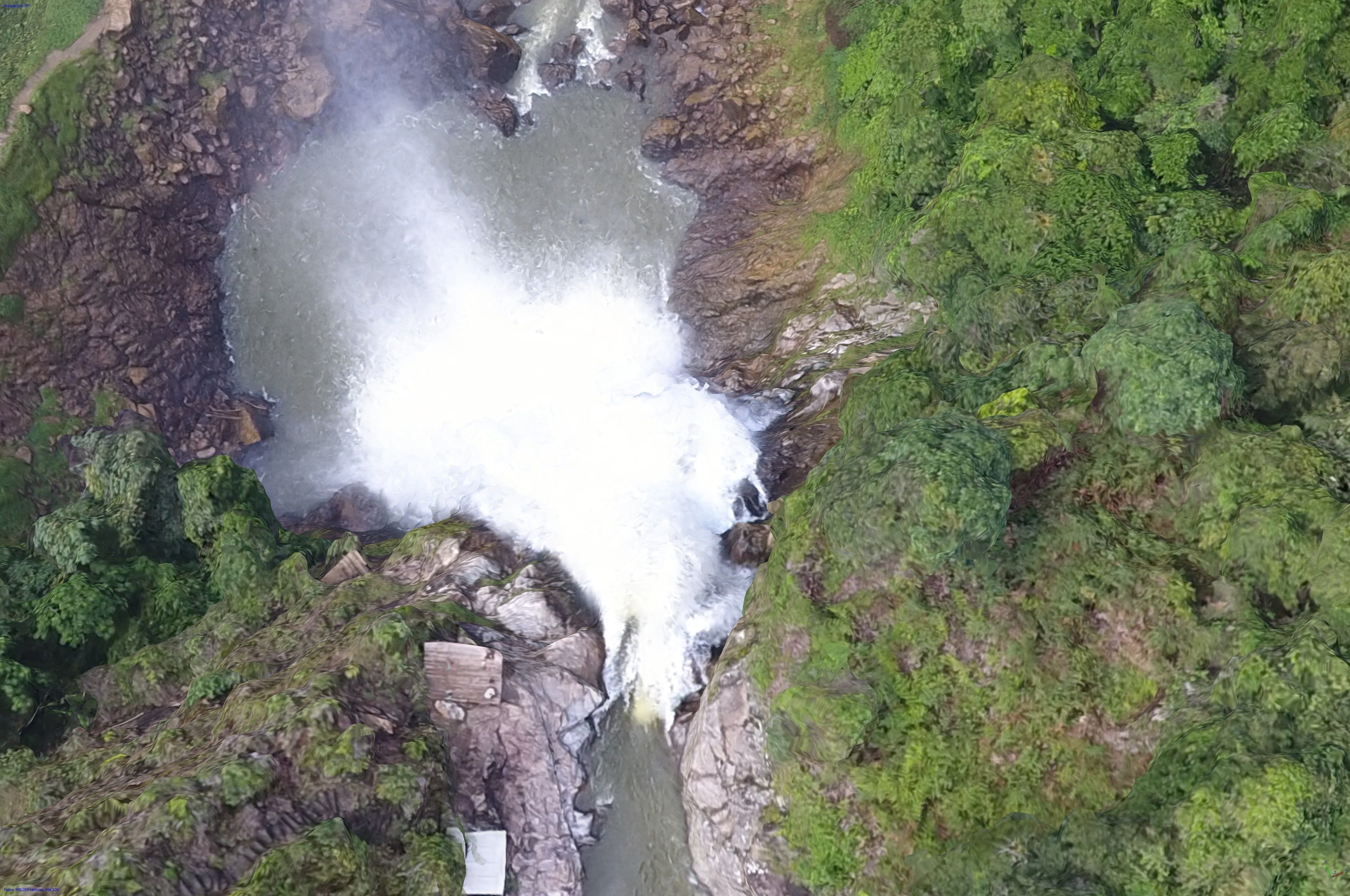 Cascada Salto del Buey - Buey falls Low-poly 3D model_13