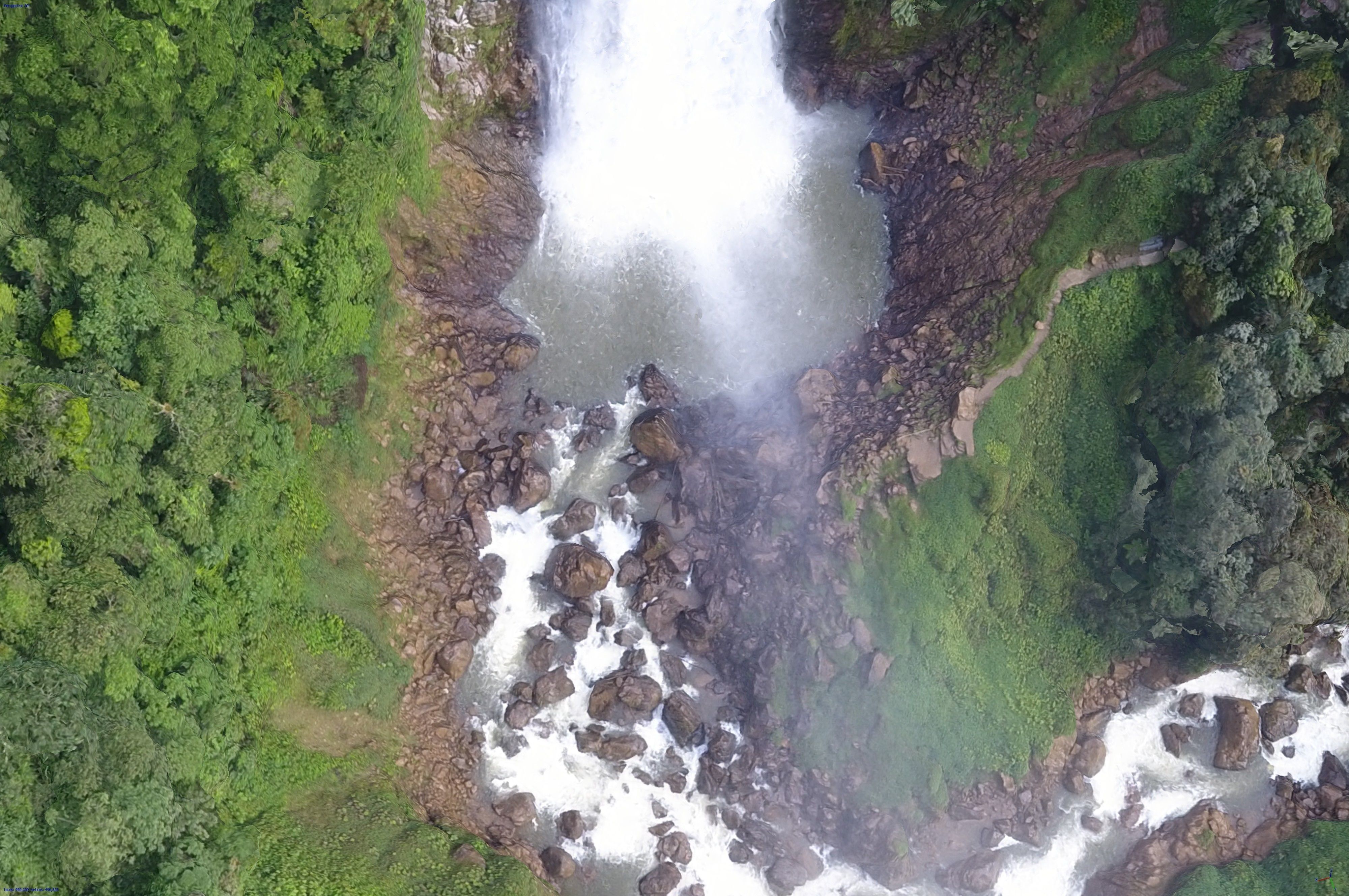 Cascada Salto del Buey - Buey falls Low-poly 3D model_9