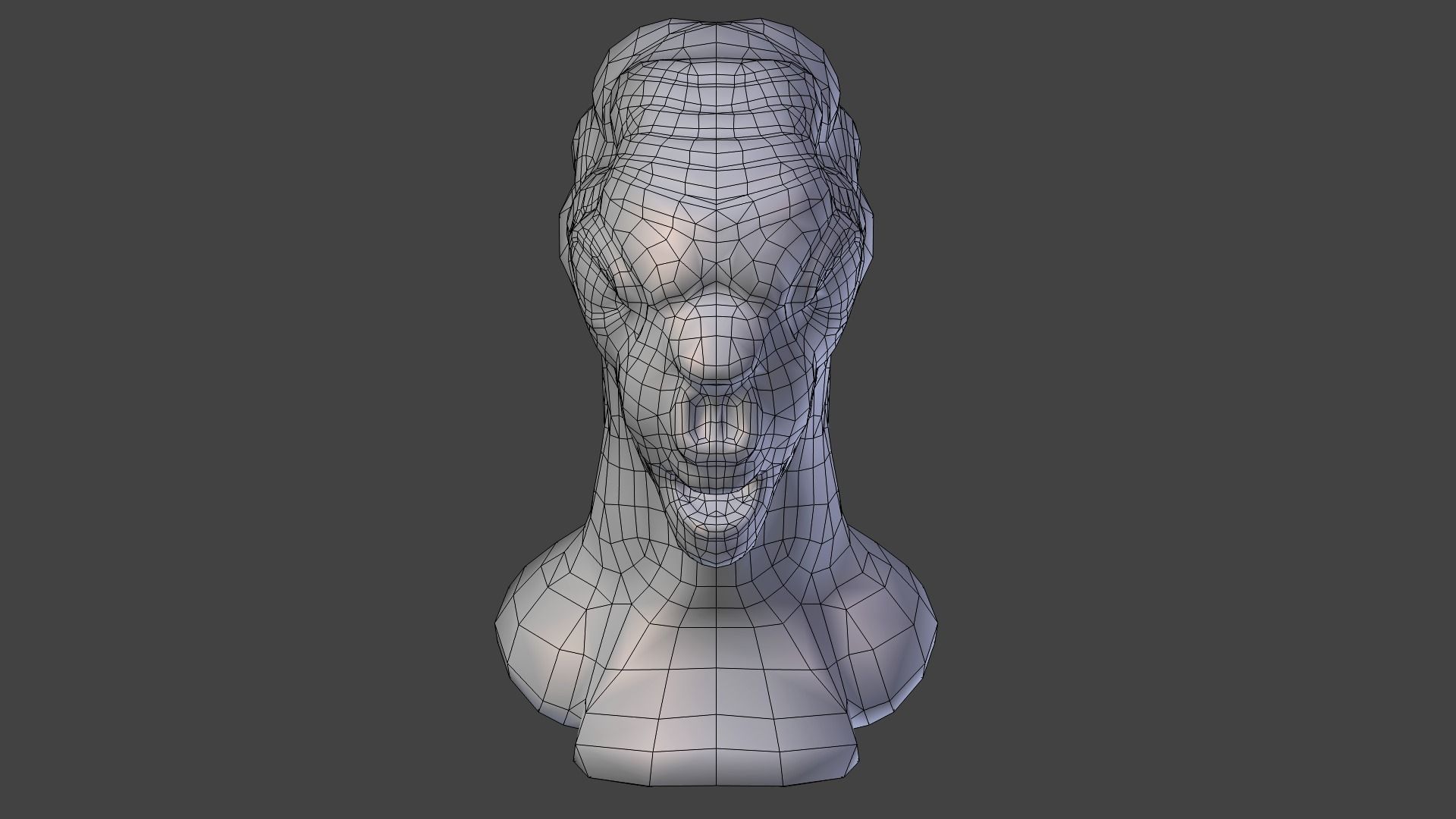 AlienHead bust of alien head Low-poly 3D model_9