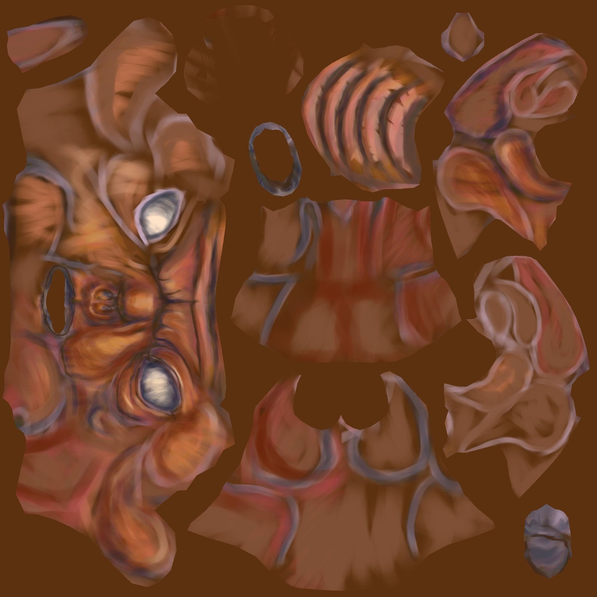 AlienHead bust of alien head Low-poly 3D model_12