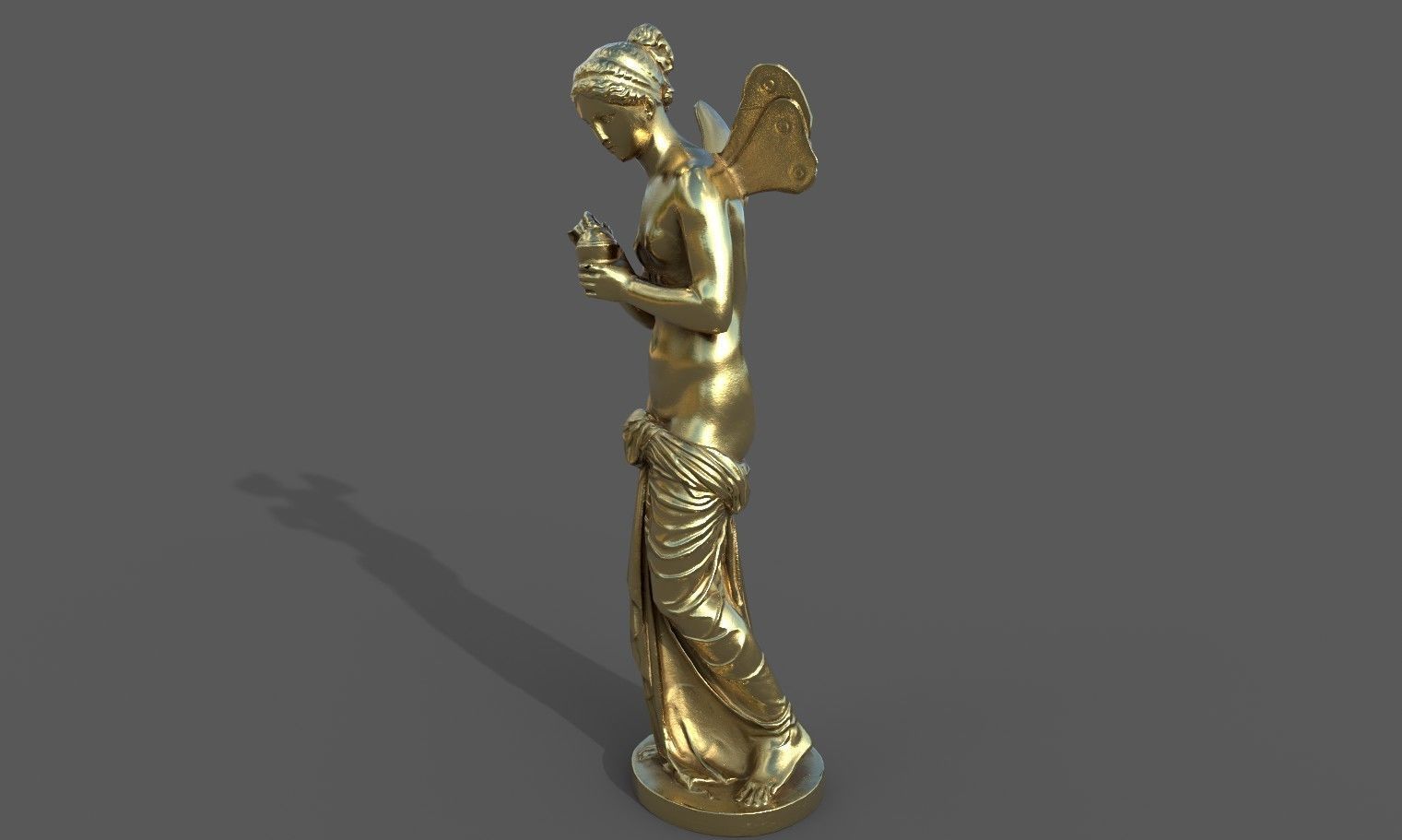 Statue of Psyche  Low-poly 3D model_18