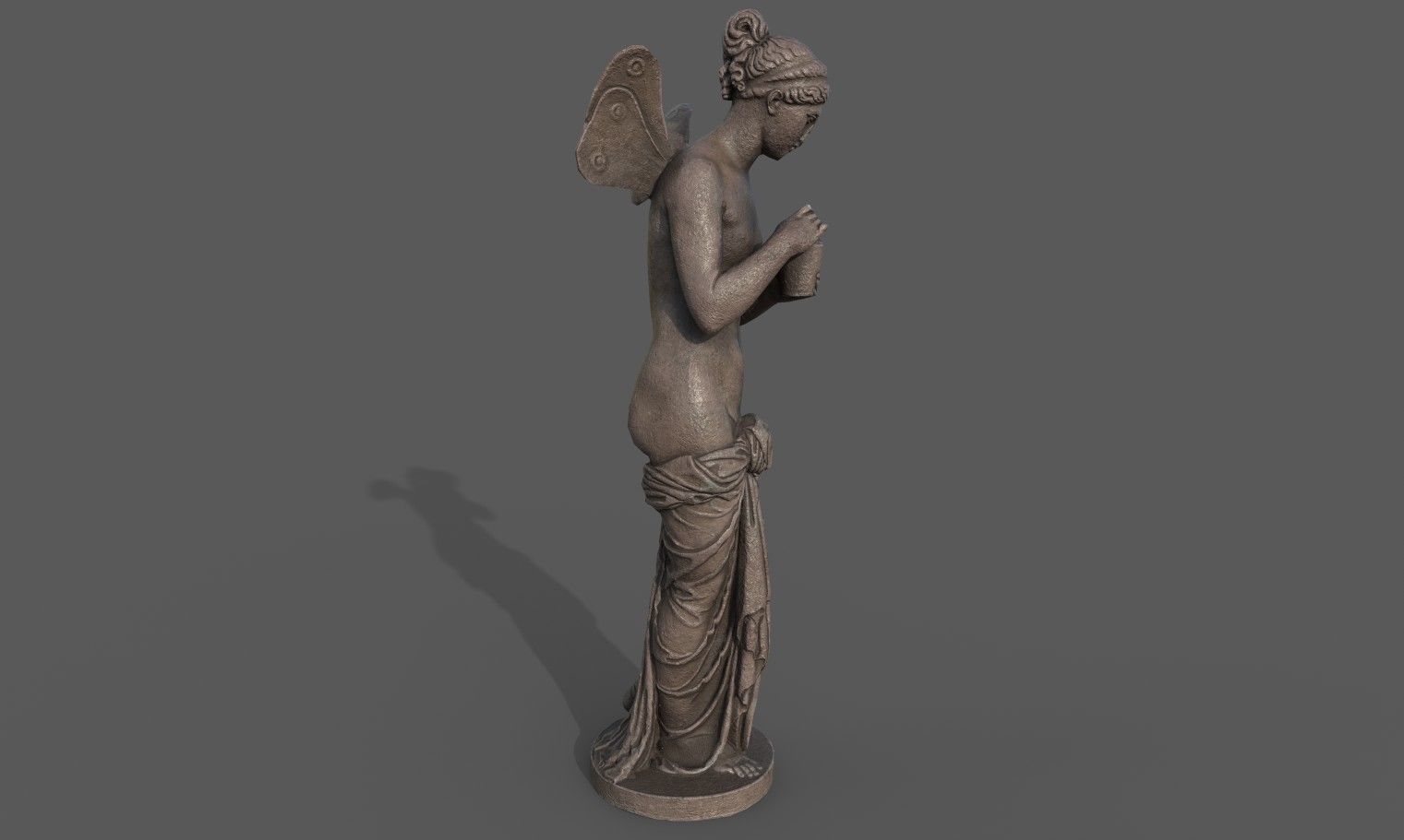 Statue of Psyche  Low-poly 3D model_5