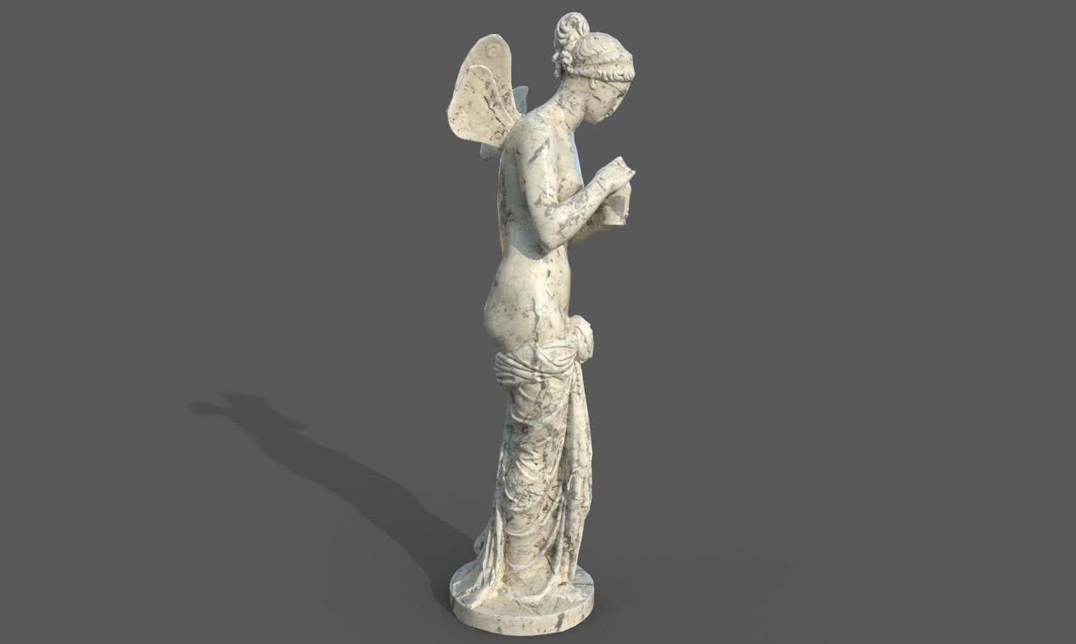 Statue of Psyche  Low-poly 3D model_15