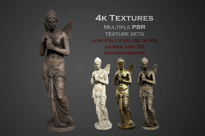 Statue of Psyche  Low-poly 3D model