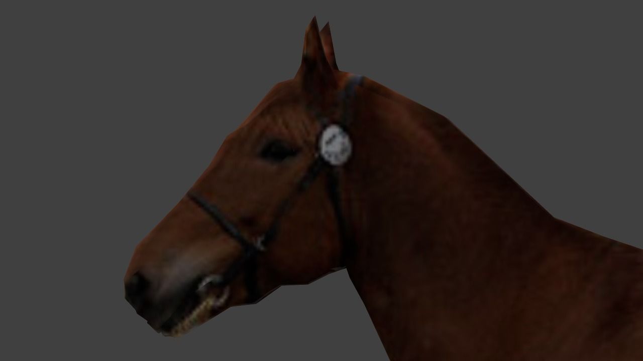 Horse Low poly Low-poly 3D model_4