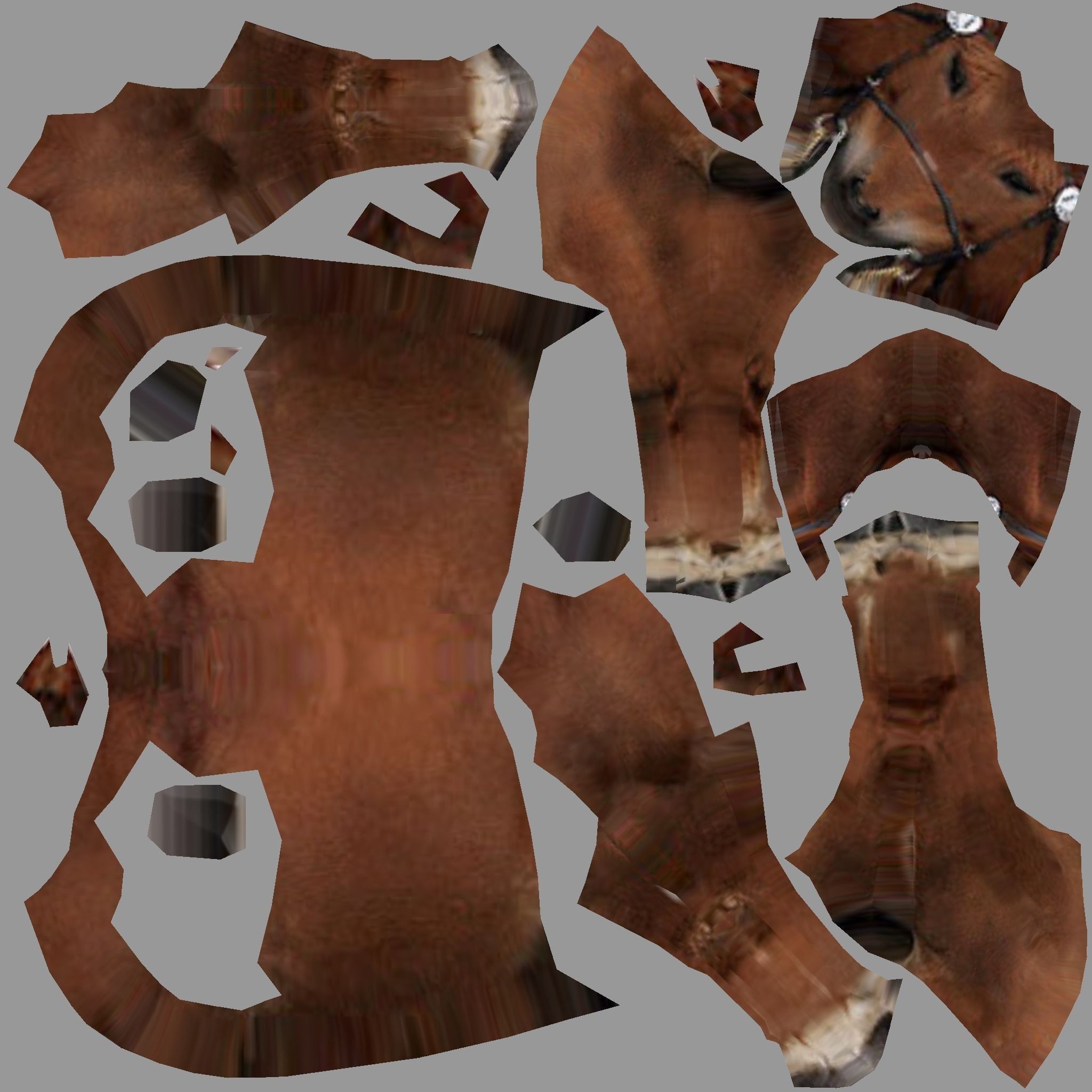 Horse Low poly Low-poly 3D model_15