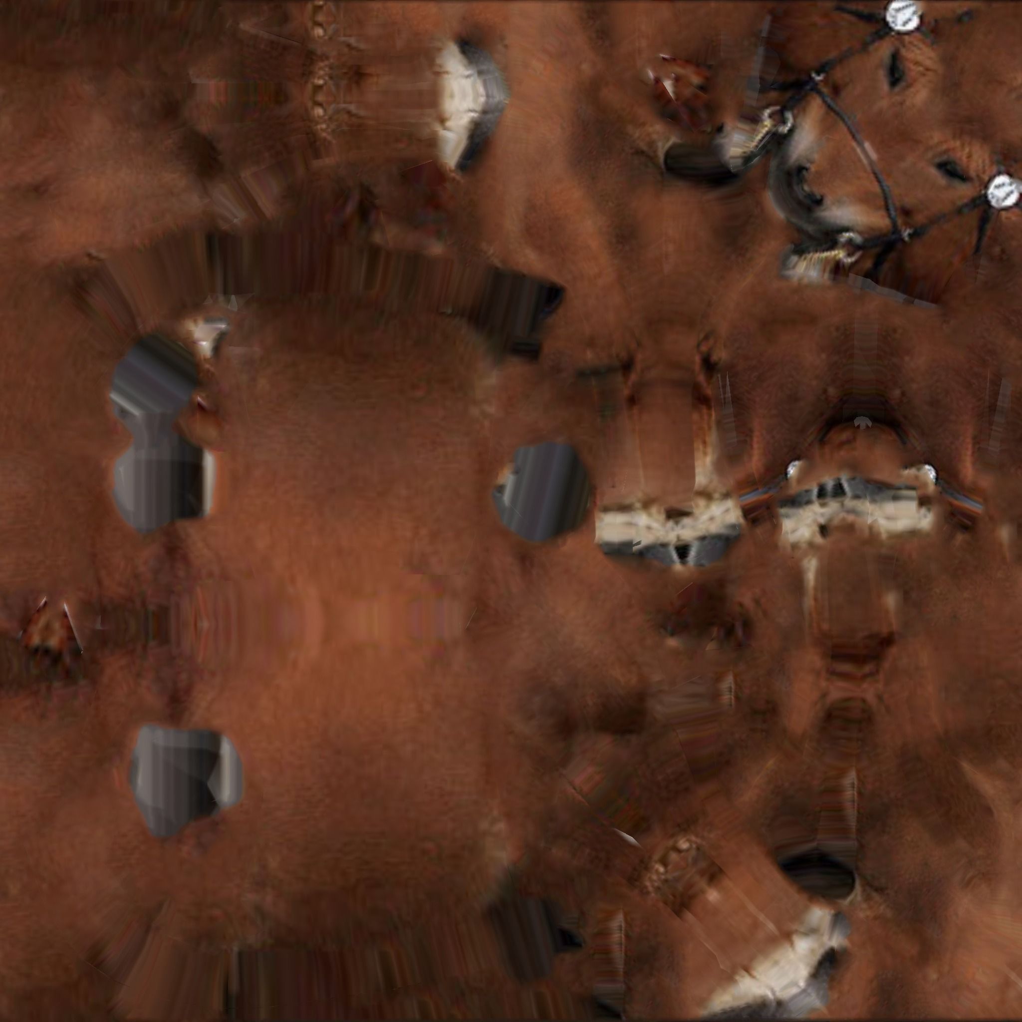 Horse Low poly Low-poly 3D model_14