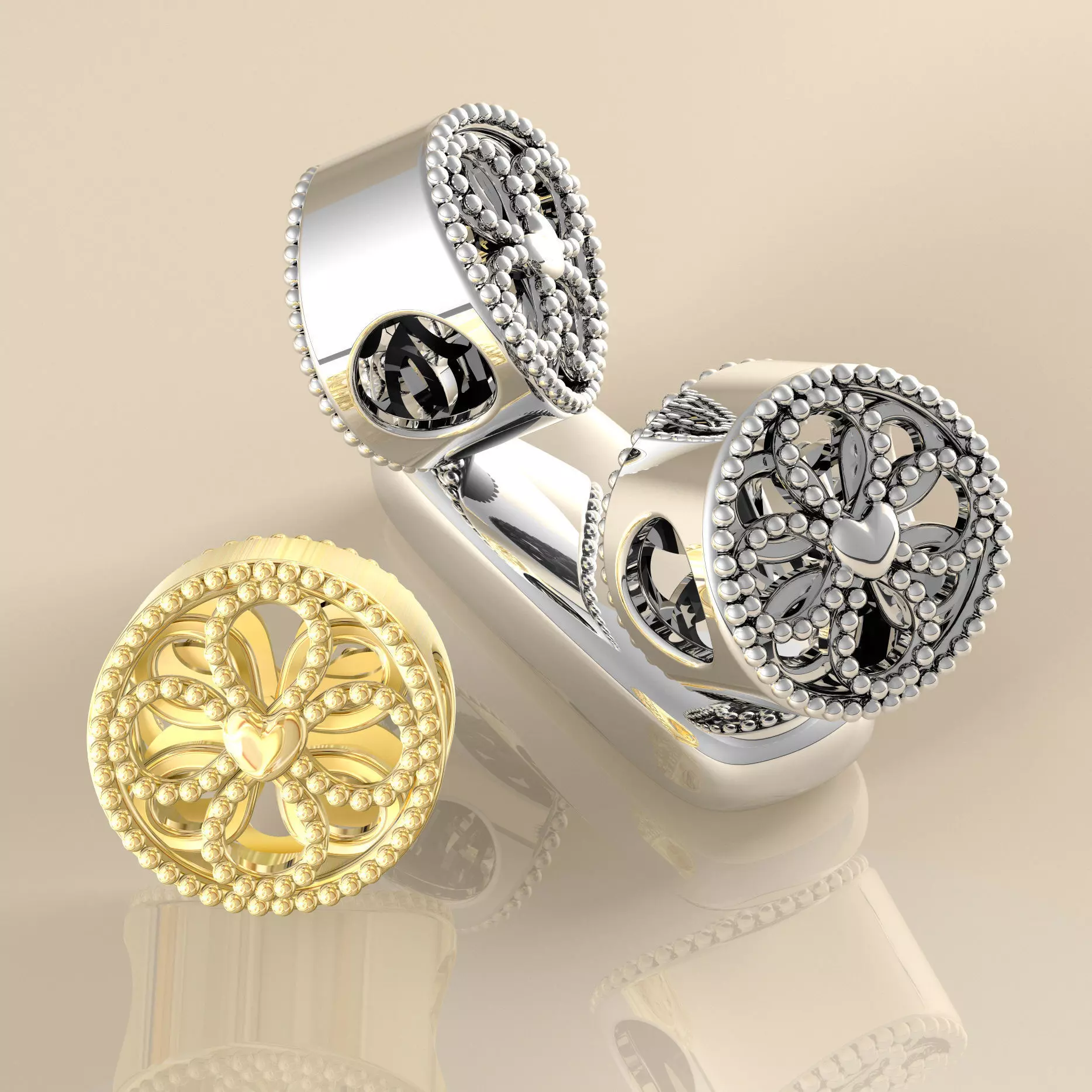 Berloque Flor Bolinhas 20038 3D print model