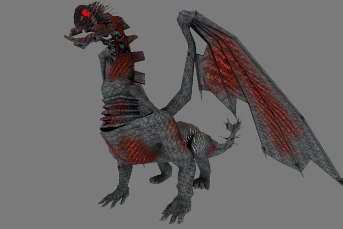 Dragon Low poly Low-poly 3D model