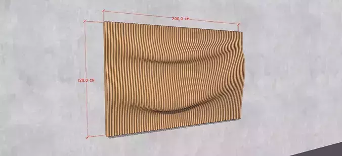 Parametric Wooden Decoration Wall