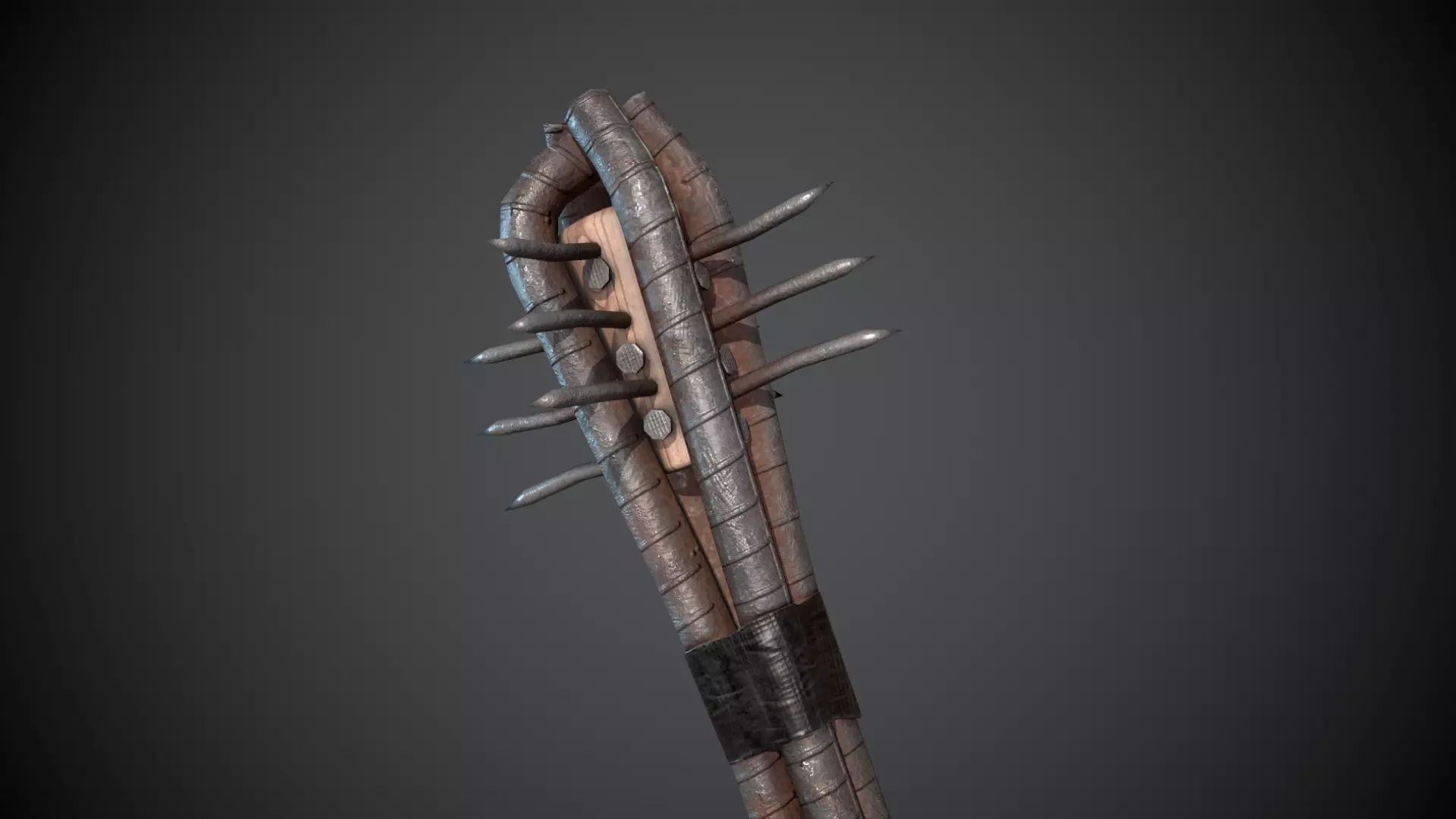 Spiked Weapon Rebar Melee Low-poly 3D model