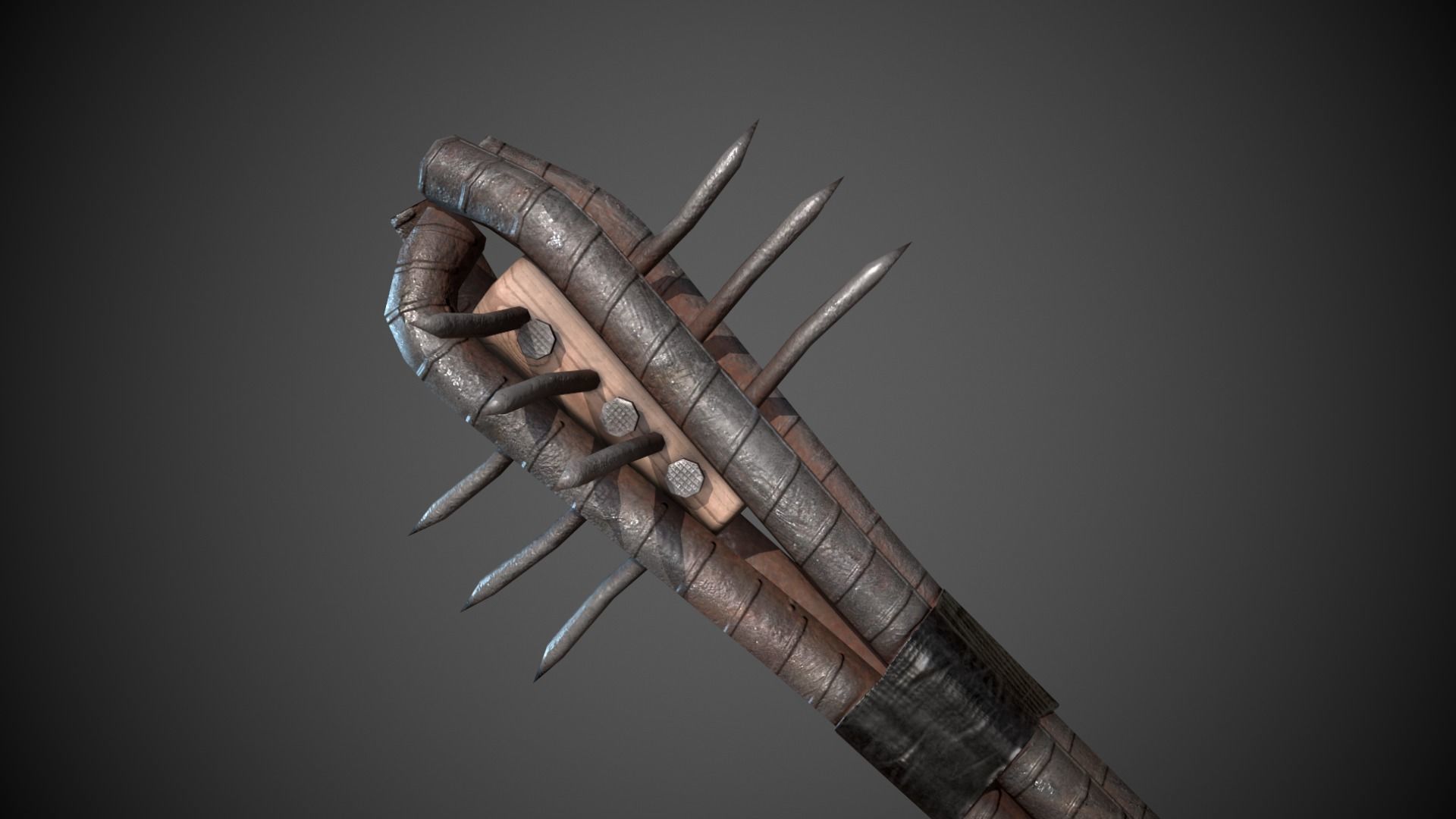3D model Spiked Weapon Rebar Melee VR / AR / lowpoly CGTrader